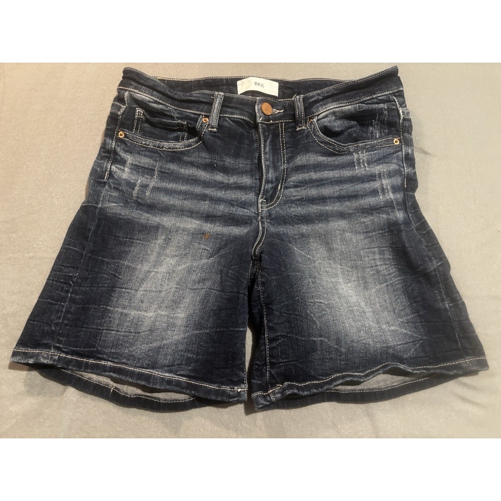 BKE Shorts Womens 28 Blue Denim Payton Cutoff 5 Pocket Stretch Casual Distressed